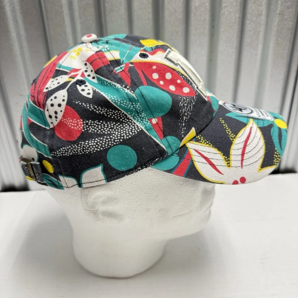 Women's '47 Charcoal Nebraska Huskers Plumeria Clean Up Adjustable Hat Hawaiian